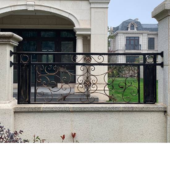 Picture of Zinc Steel Balcony Balustrade and Garden Fence, European Style Wrought Iron Look