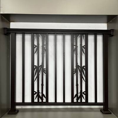 Aluminium Alloy Balcony Fence and Handrail, Villa Railing, Rust-Proof Outdoor Aluminium Fencing