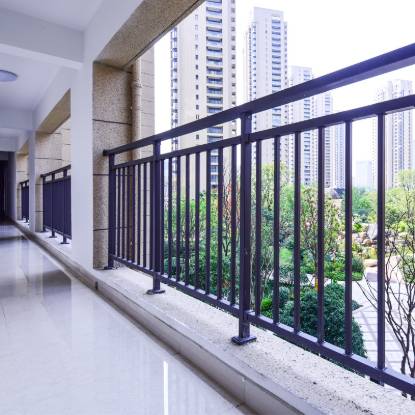 Picture of Aluminium Alloy Outdoor Terrace Guard Rail, Zinc Steel Stair Handrail, Home Villa Balcony Fence