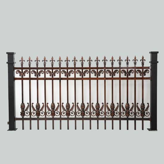 Picture of Aluminium Boundary Wall Fence, Aluminium Alloy Estate Courtyard Guard Rail, Rural Yard Villa Fencing