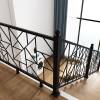 Picture of Timber-Look Fence and Stair Handrail, Balcony Balustrade in Wrought Iron, Zinc Steel or Aluminium