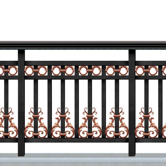 Picture of Aluminium Alloy Villa Balcony Railing and Courtyard Fence, Indoor Wrought Iron Style and Outdoor Railing