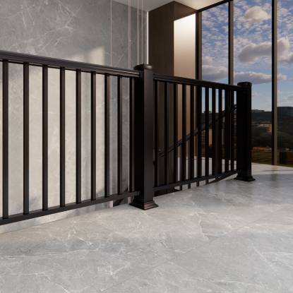 Picture of Aluminium Alloy Stair Handrail, Balcony Balustrade for Loft and Bay Window, Villa Indoor Corridor Fence