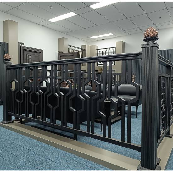 Picture of Minimalist Aluminium Balcony Balustrade, Outdoor Courtyard Aluminium Fence and Handrail