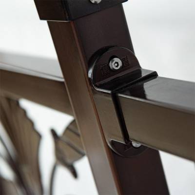 Wrought Iron and Aluminium Fence, Indoor and Outdoor Balcony Handrail, Anti-Climb Garden Villa Railing