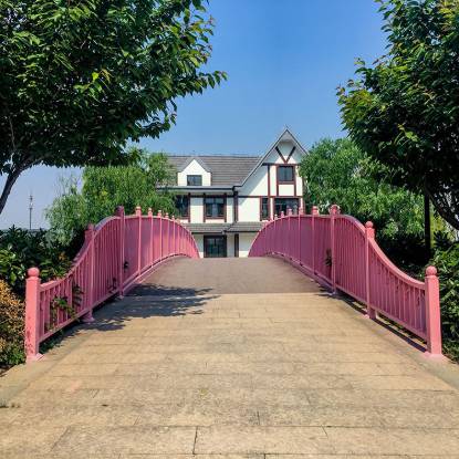 Picture of Zinc Steel Landscape Guard Rail for Playgrounds, Children's Handrail and Bridges, Anti-Climb and Impact-Resistant