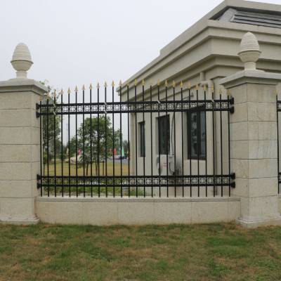 Zinc Steel Courtyard Fence for Schools and Industrial Parks, Iron Railing, Chinese Style