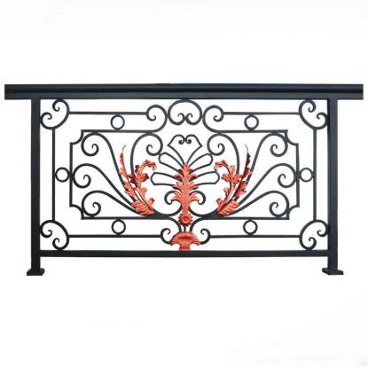 Picture of Zinc Steel Indoor Balcony Fence and Railing, Safety Barrier for Estates, Windproof and Anti-Theft