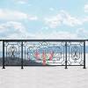 Picture of Zinc Steel Indoor Balcony Fence and Railing, Safety Barrier for Estates, Windproof and Anti-Theft
