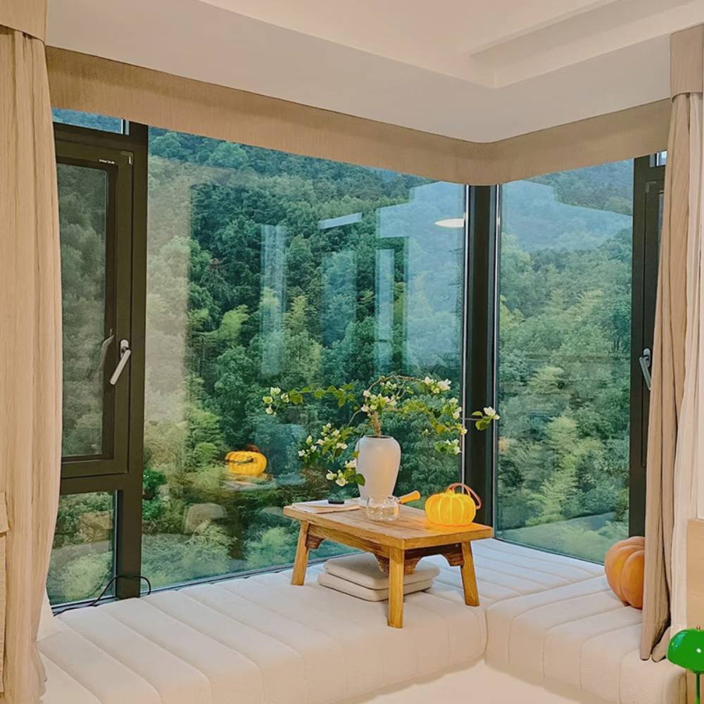 Large Glass Thermal Break Aluminium Soundproof Casement Window System for Bedroom and Living Room