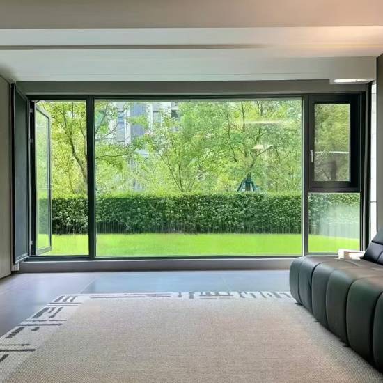 Picture of Thermal Break Aluminium Casement System Windows for Balcony Enclosure, Floor-to-Ceiling Toughened Glass