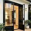 Picture of French Vintage Aluminium Double Door, Hinged or Folding, for Balcony, Study, Courtyard and Entry
