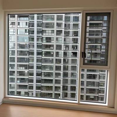 Thermal Break Aluminium Casement Window System, Insulated Glass, Soundproof and Heat Insulating