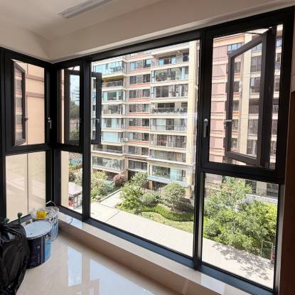 Picture of Thermal Break Aluminium Soundproof Security Casement Window System, Floor-to-Ceiling, Balcony