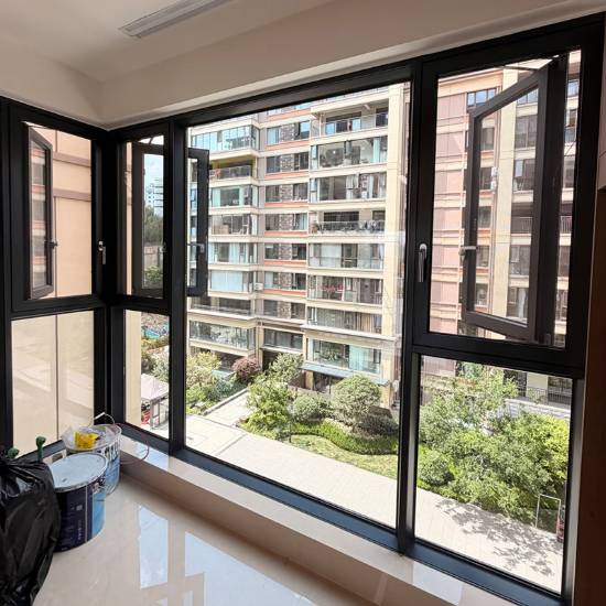 Picture of Thermal Break Aluminium Soundproof Security Casement Window System, Floor-to-Ceiling, Balcony