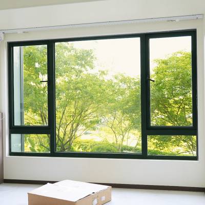 Custom Thermal Break Aluminium Soundproof Casement Window, Floor-to-Ceiling, Security