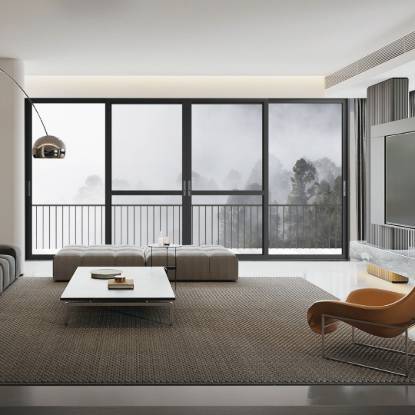 Picture of Heavy-Duty Aluminium Sliding Door for Balcony, Living Room Divider and Courtyard