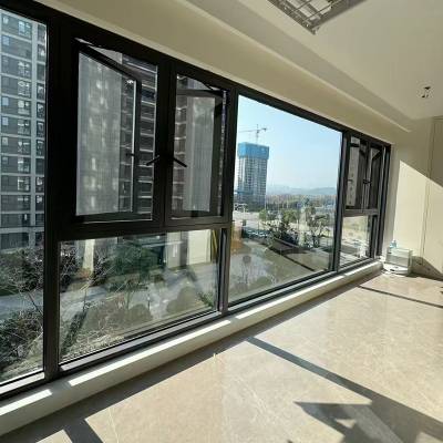 Customisable Thermal Break Aluminium Soundproof Insulated System Window, Floor-to-Ceiling