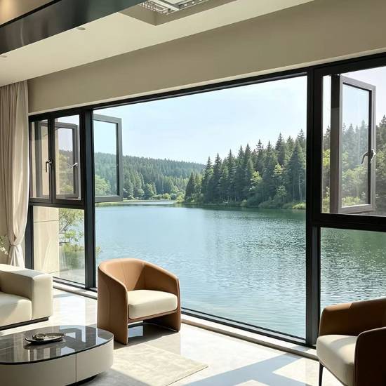Picture of Thermal Break Aluminium Soundproof Casement Window System, Floor-to-Ceiling Balcony Enclosure