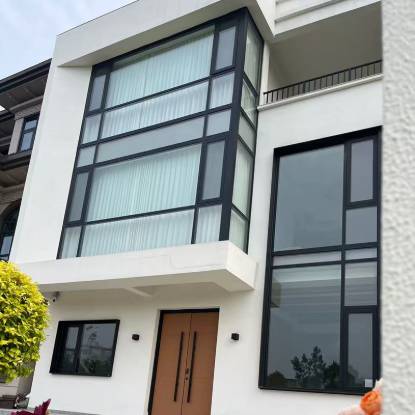 Picture of Double Soundproof Thermal Break Aluminium System Windows for Balcony Enclosure, Double Glazed Outward-Opening Windows