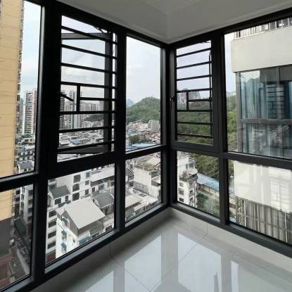 Picture of Customisable Thermal Break Aluminium System Windows, Soundproof Silent Casement for Bedroom and Balcony Enclosure
