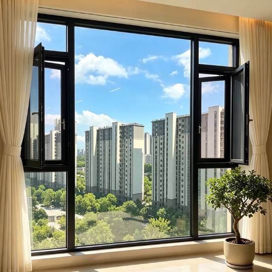 Picture of Thermal Break Aluminium Double Glazed Soundproof System Casement Window for Villa