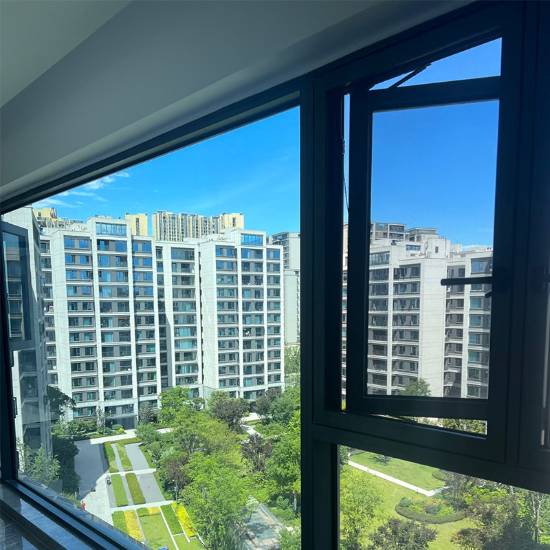 Picture of Custom Thermal Break Aluminium Casement Window, Floor-to-Ceiling Balcony, Security