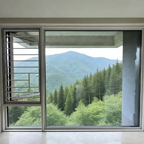 Picture of Custom Slim Frame Thermal Break Aluminium Floor-to-Ceiling Soundproof System Window