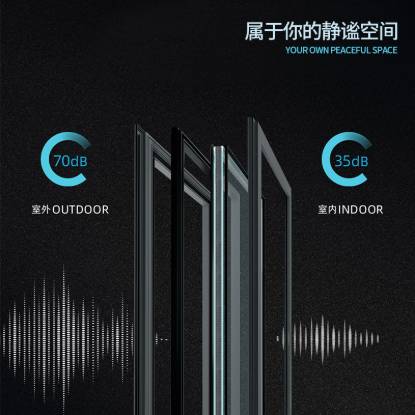 Picture of Aluminium Alloy Casement Window for Self-Built Homes, Thermal Break, Soundproof Floor-to-Ceiling Balcony Window