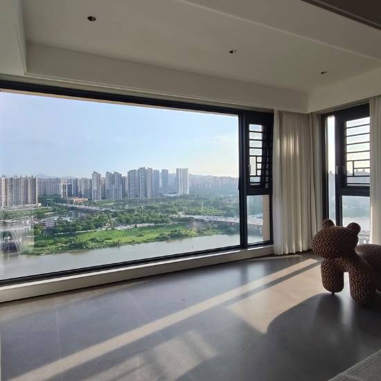 Picture of Custom Thermal Break Aluminium Double Glazed Casement Window, Soundproof, Floor-to-Ceiling