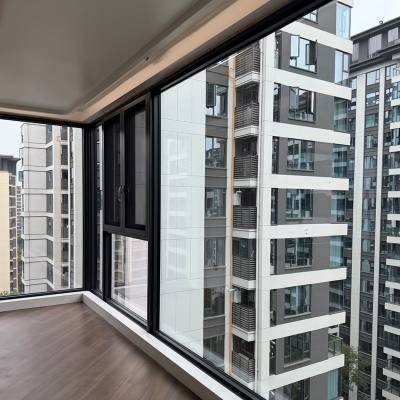 Customisable Thermal Break Aluminium Doors and Windows, Soundproof Floor-to-Ceiling Casement System Windows