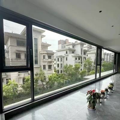 Custom Thermal Break Aluminium Casement Window System for Living Room and Balcony