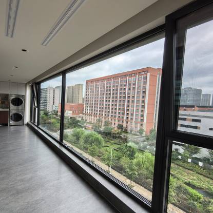 Picture of Quiet Thermal Break Aluminium Alloy Casement Window for Balcony Enclosure and Bedroom, Floor-to-Ceiling
