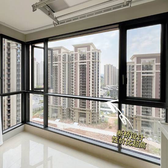 Picture of Customisable Thermal Break Aluminium Casement Window, Soundproof Floor-to-Ceiling