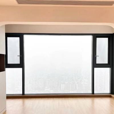 Customisable Thermal Break Aluminium Casement Windows, Soundproof Security Floor-to-Ceiling Balcony Enclosure Windows