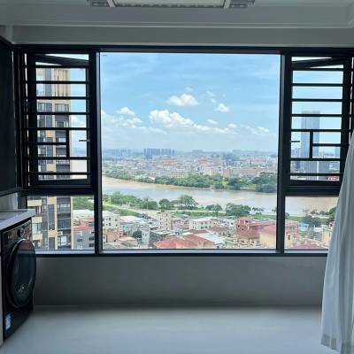 Customisable Thermal Break Aluminium Casement Window and Door, Soundproof Glass Floor-to-Ceiling System