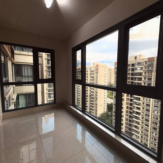 Picture of Custom Thermal Break Aluminium Balcony Casement Window, Floor-to-Ceiling Glass System