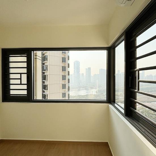 Picture of Customisable Thermal Break Aluminium Soundproof Bedroom Windows, Floor-to-Ceiling Casement for Balcony Enclosure