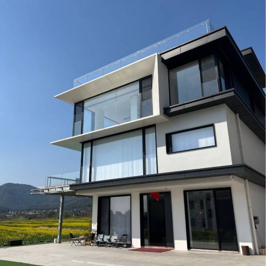 Picture of Custom Thermal Break Aluminium Quiet Bedroom Window, Balcony Enclosure System Window