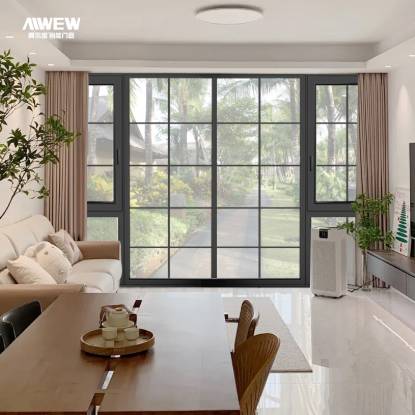 Picture of Customisable Thermal Break Aluminium Casement Window with Glazing Bars, Tempered Glass, Soundproof