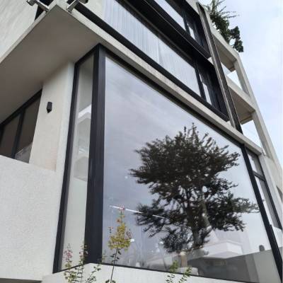 Custom Thermal Break Aluminium Casement Window, Floor-to-Ceiling Glass for Balcony