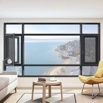 Thermal Break Aluminium Floor-to-Ceiling Window, Soundproof and Insulated, Customisable