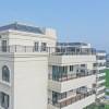 Picture of Wrought Iron Balustrade for Loft and Corridor, Rust-Proof Outdoor Balcony Railing, Modern Minimalist