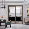 Picture of Ultra-Narrow Frame Aluminium Alloy Double Glazed Sliding Door, Modern Villa Courtyard Partition